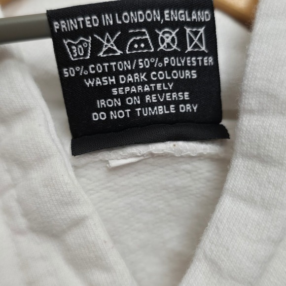 ABSOLUTE CULT Kids White NASA Logo Hoodie Sweatshirt Size L - Picture 5 of 6